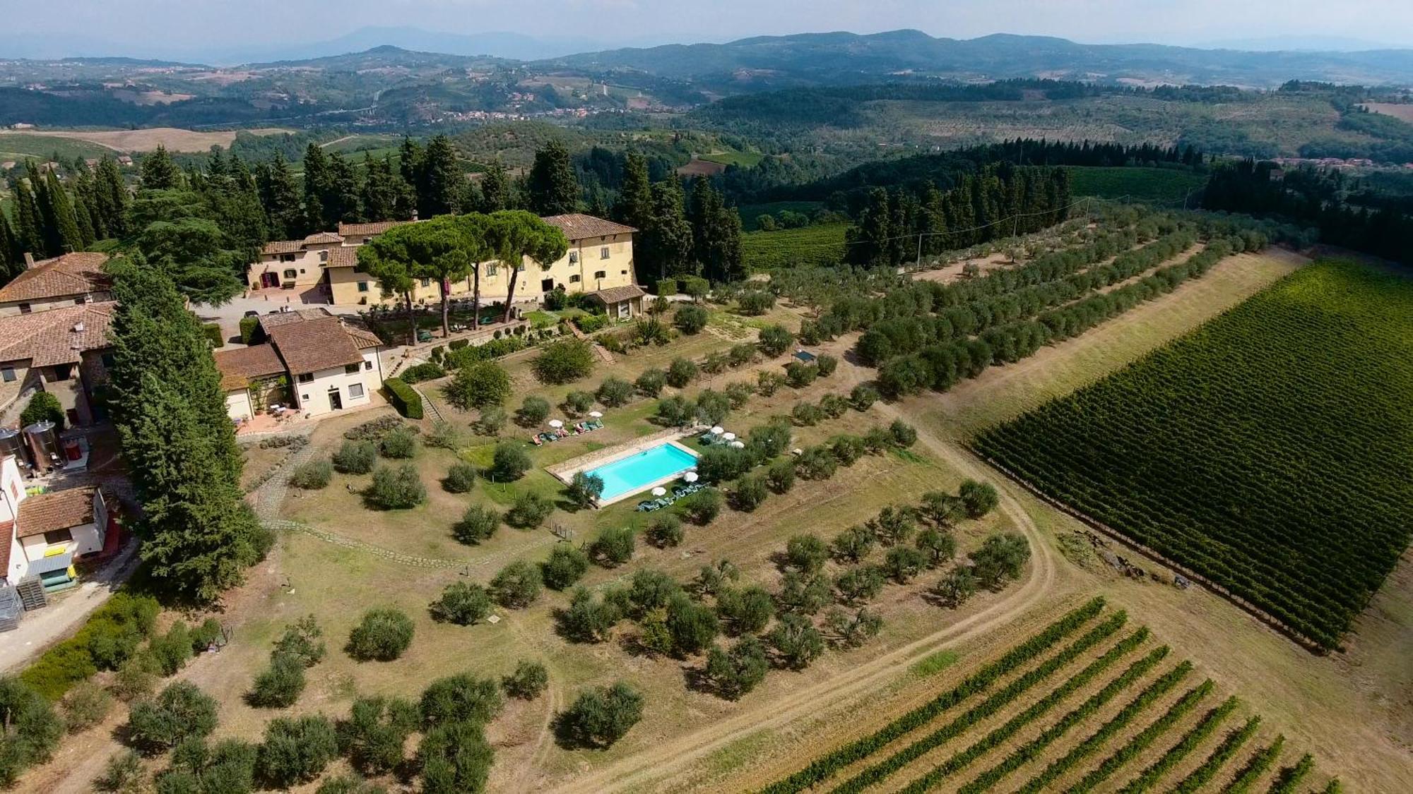 モンテスペルトリ Fattoria Poggio Capponiヴィラ エクステリア 写真