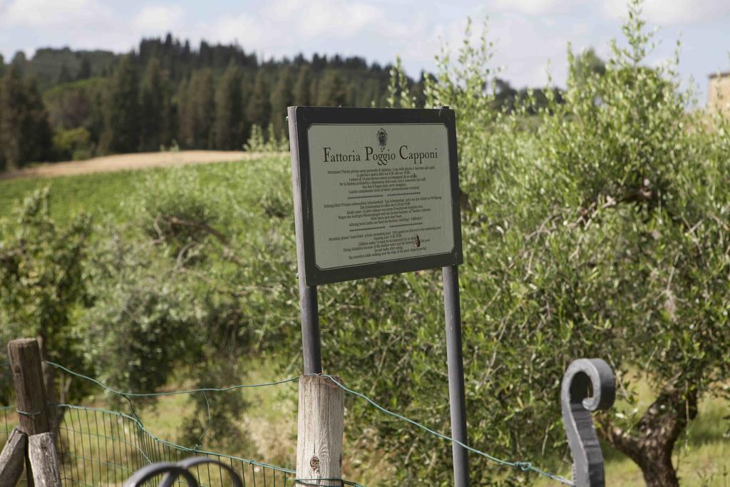 モンテスペルトリ Fattoria Poggio Capponiヴィラ エクステリア 写真